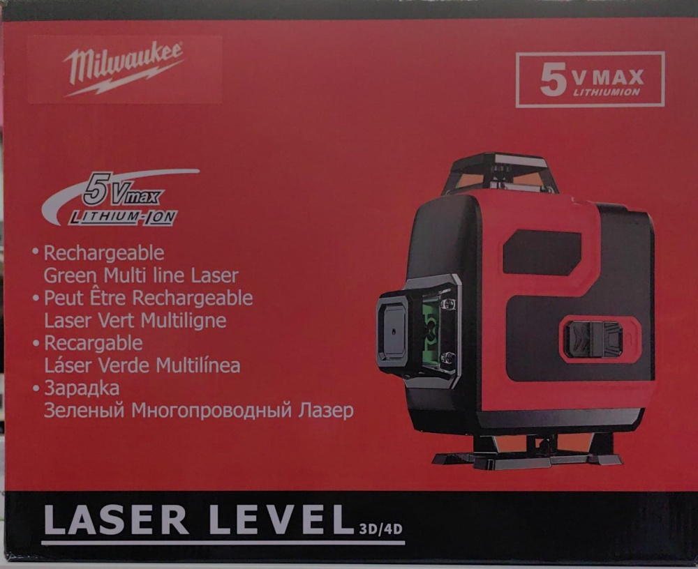 Лазерный уровень Milwaukee 5Vmax