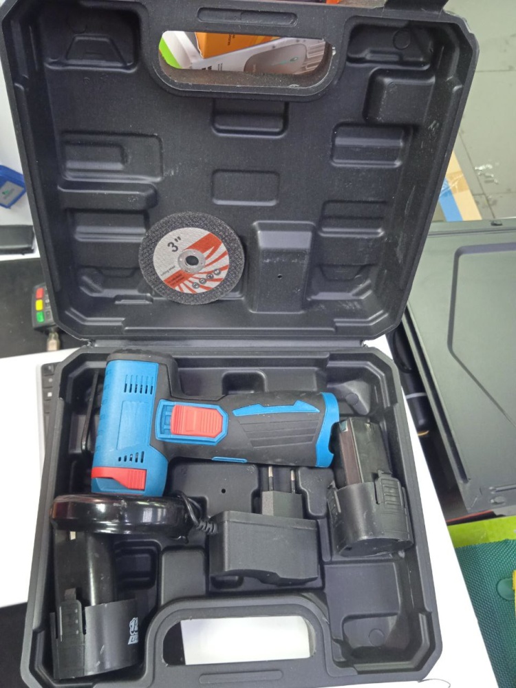 УШМ мини Haifa в кейсе, 2 АКБ, 2 диска