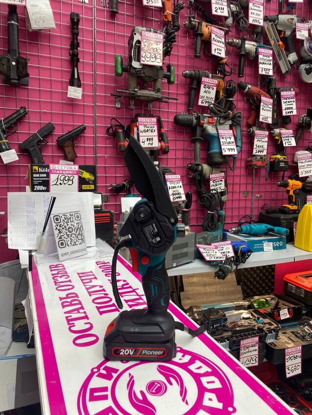 /Пила цепная беспроводная Pioneer BCS-2020-12С