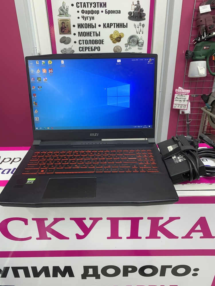 Ноутбук MSI KATANA GF66 I7-12650H/ram-16gb/HDD-500gb/RTX3060