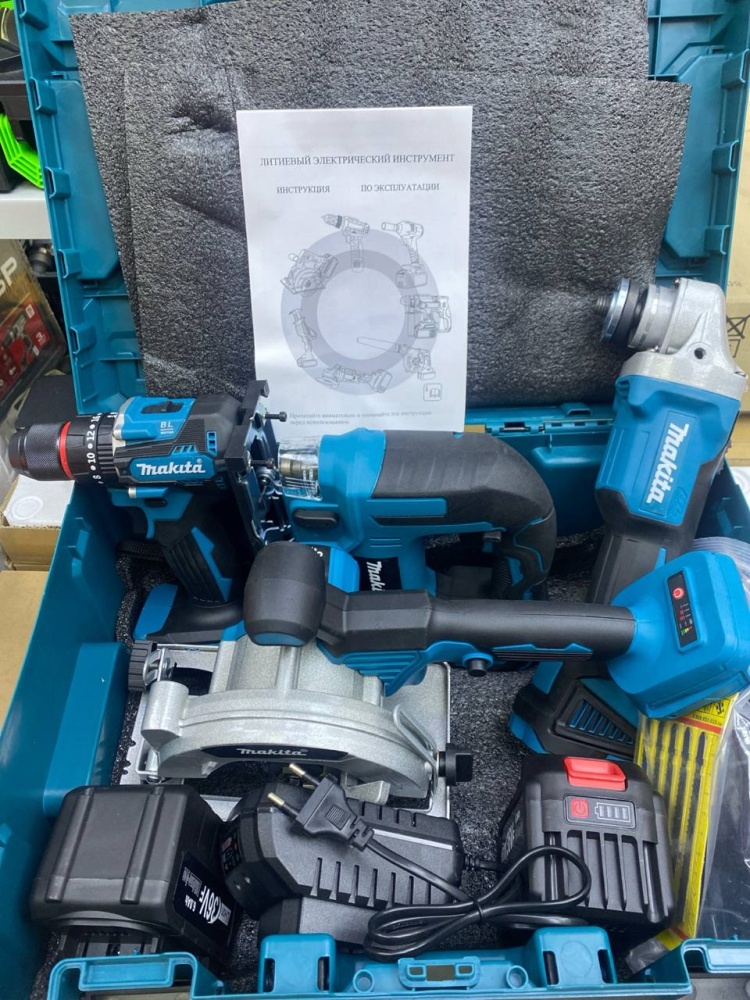 Набор инструментов makita 4в1