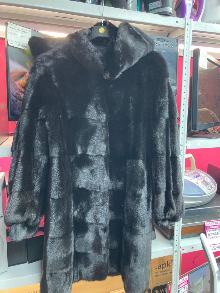 Шуба Норка Черная 44р