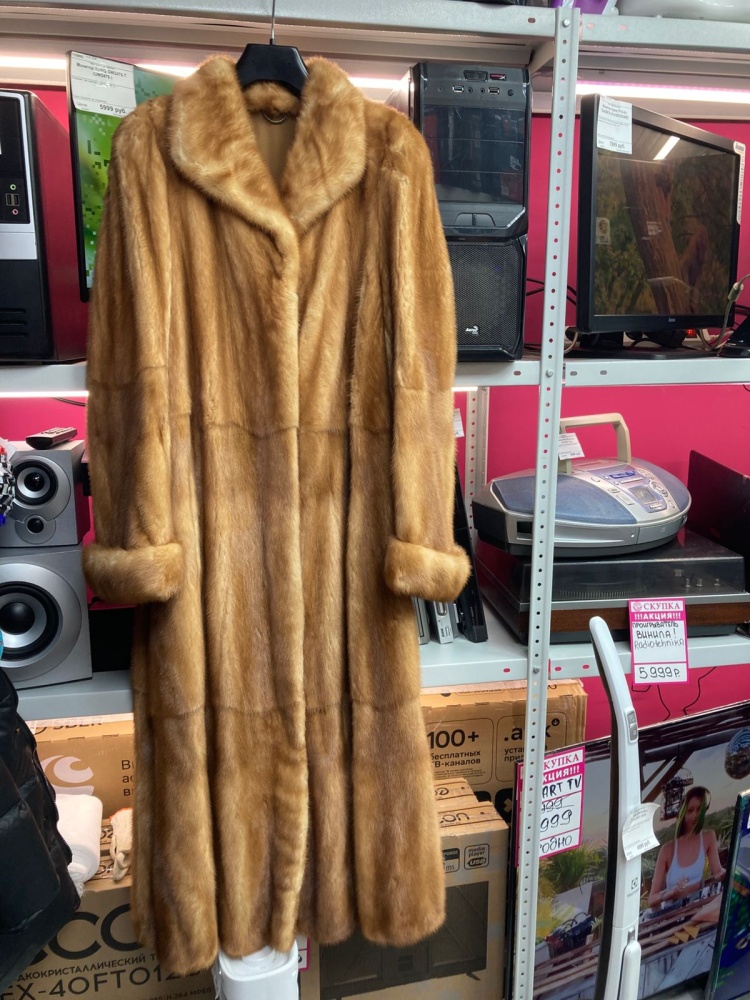 Шуба Норка 44р Рыжая