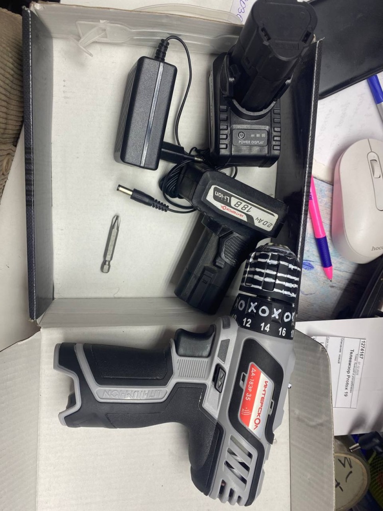 Шуруповерт  Интерскол ДА-18ЭР 35