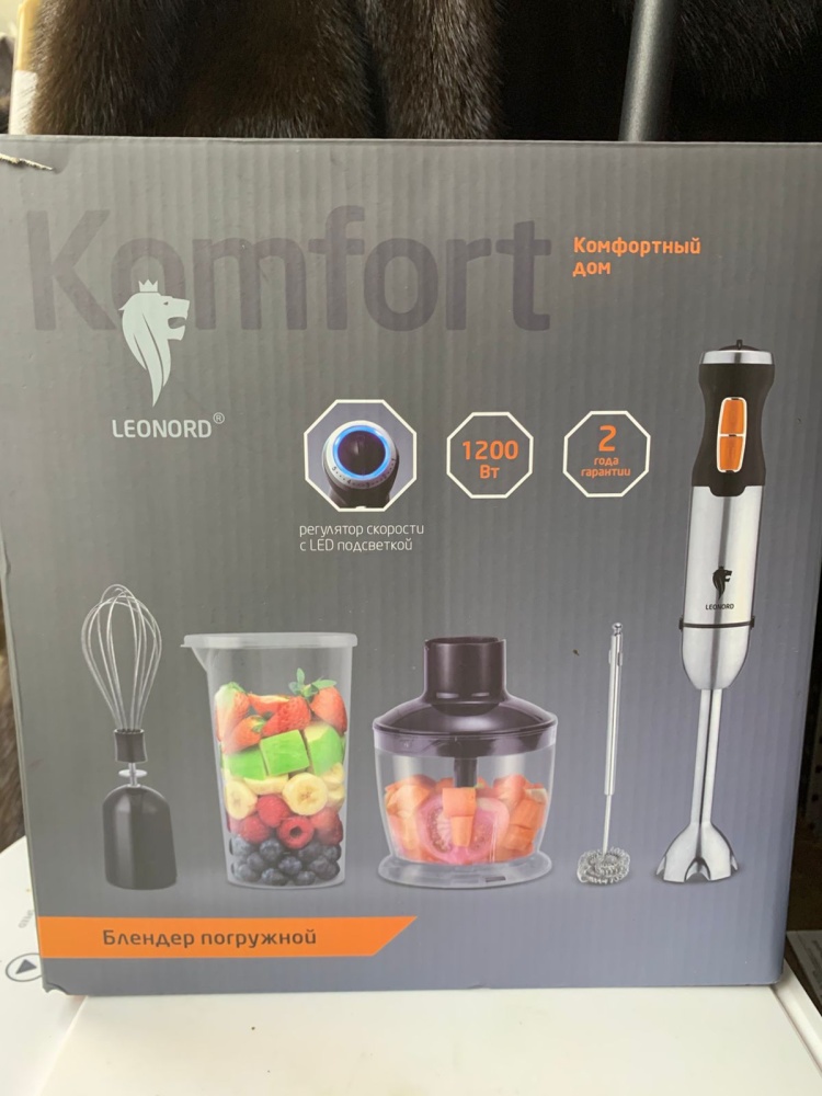 Блендер  погружной Leonord LE-1744, 1200 Вт, 2 скорости
