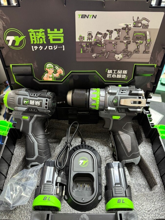 Набор инструментов Tenyn Шуруповерт EX18 + Винтоверт EX166