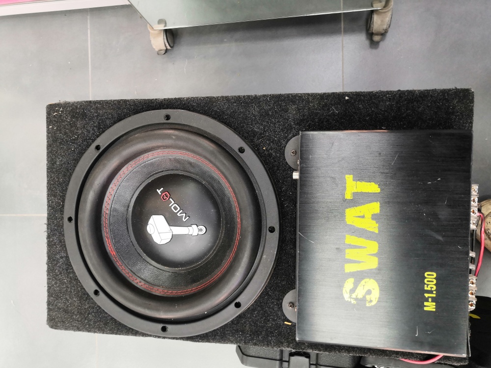 Автосабвуфер molot + swat усилок