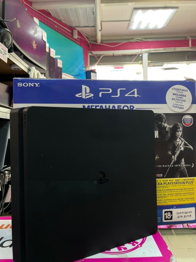 Игровая приставка Sony PlayStation 4 slim 1тб + коробка
