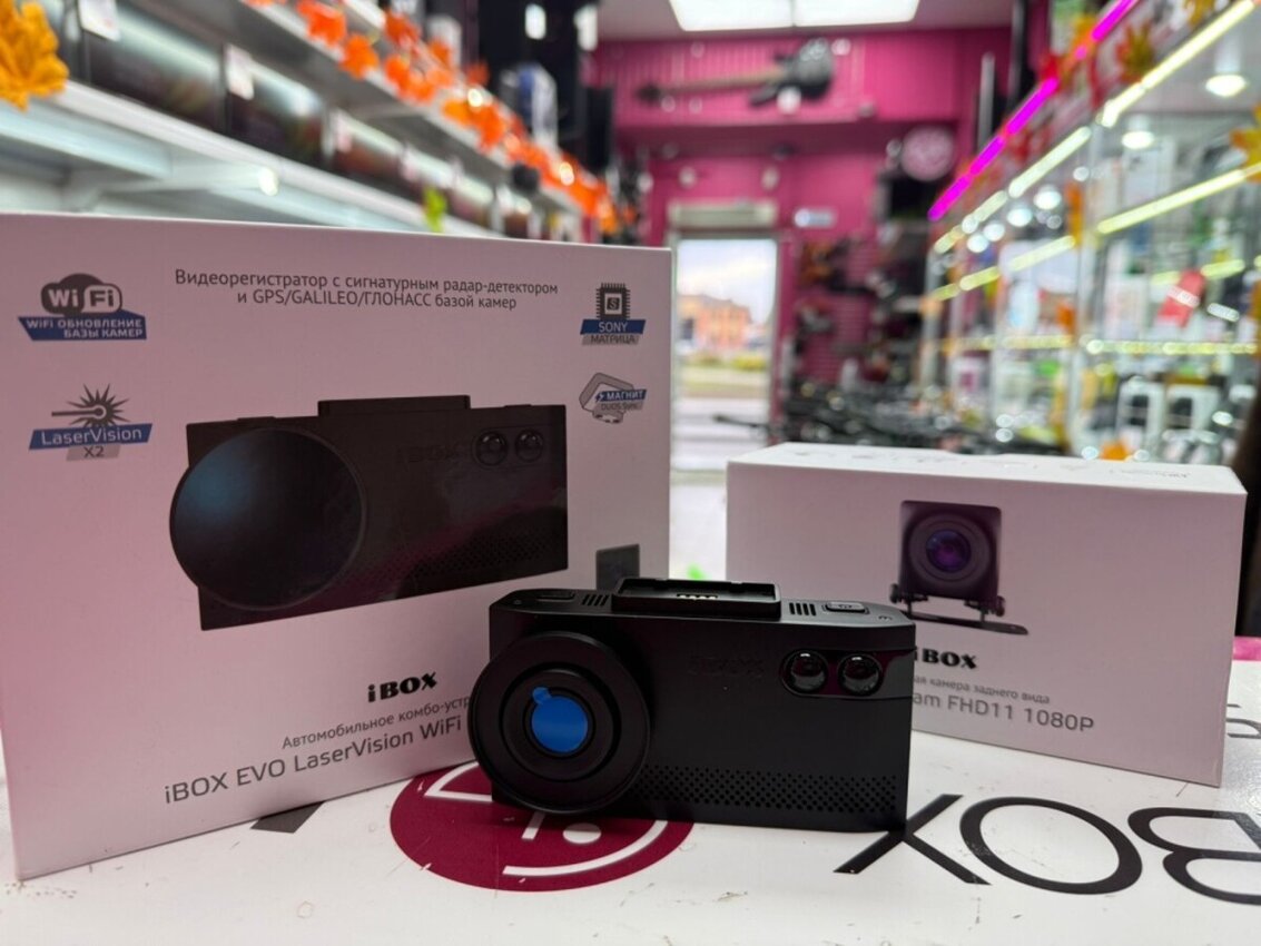 Видеорегистратор iBox Evo LaserVision WiFi Dual
