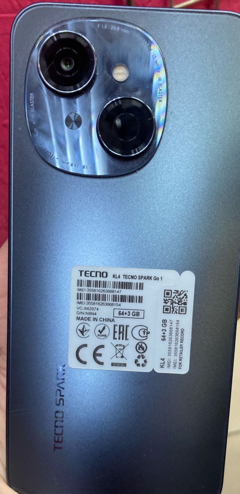 Мобильный телефон Tecno Spark Go 1 3/64