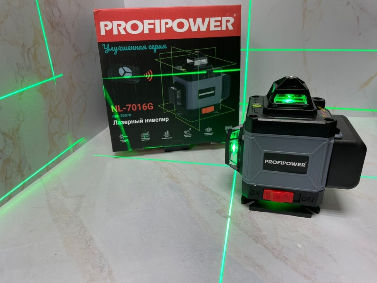 Лазерный уровень Profipower NL-7016g (16лучей)