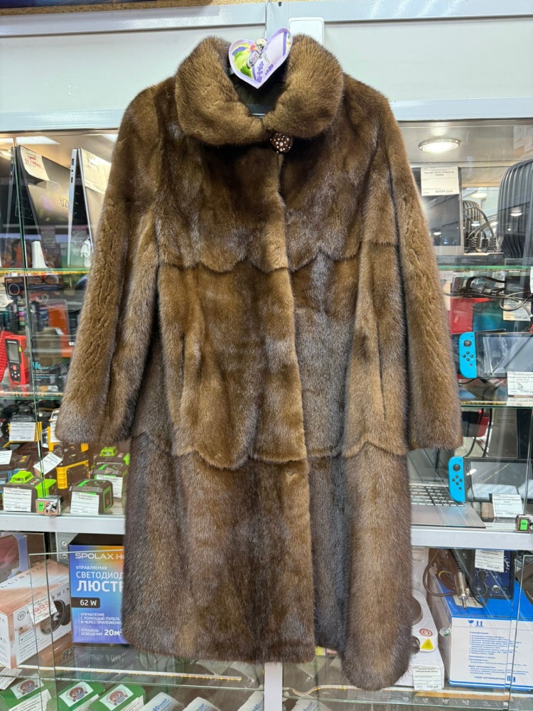 Шуба Норка Коричневая